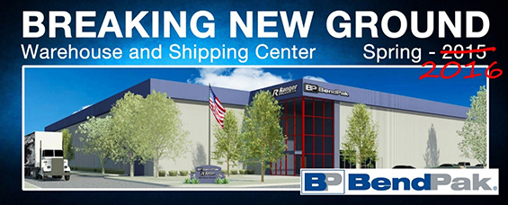 BendPak's New Shipping Center Coming Soon