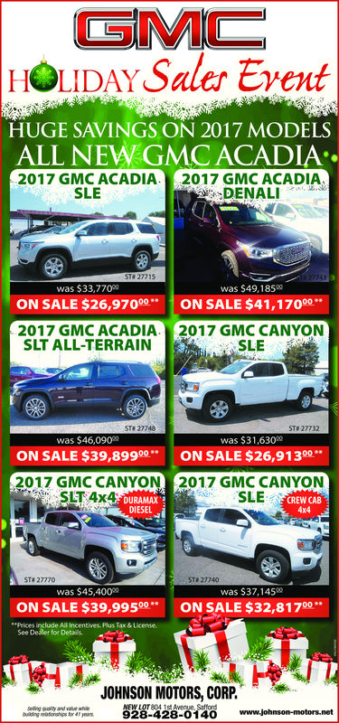 car ad for holiday sale